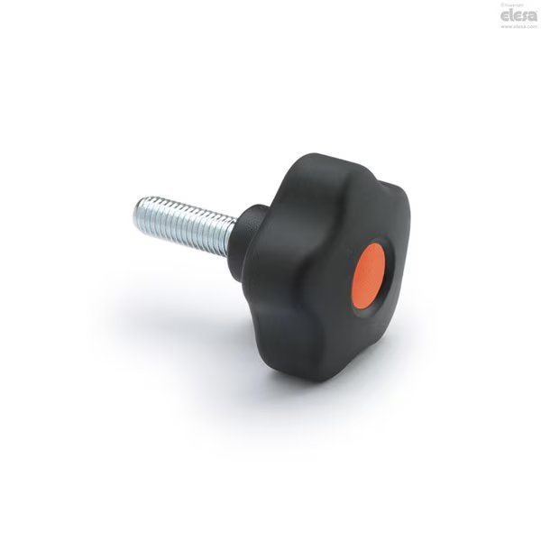 Zinc-plated steel threaded stud, VCT.66 p-M12x40-SOFT-C2, Elesa, Mfr#: VCT-p-SOFT